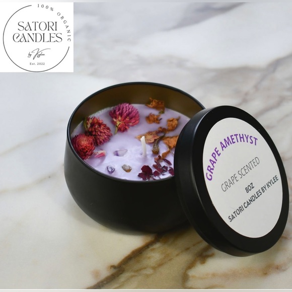 Satori Candles by Kylee Other - Grape Crystal Candle